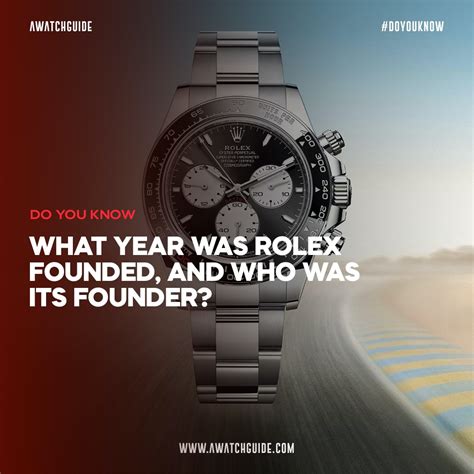 origine rolex|where was Rolex founded.